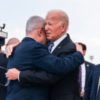  | President Joe Biden is greeted by Israeli Prime Minister Benjamin Netanyahu after arriving at Ben Gurion International Airport on Oct 18 2023 in Tel Aviv Evan Vucci | AP | MR Online